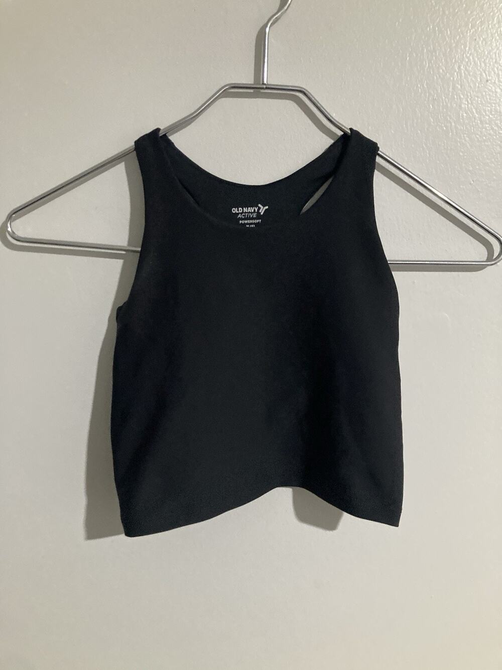 Old Navy Active Girls Cropped Tank Sports Bra Size Medium 8 Powersoft Go Dry